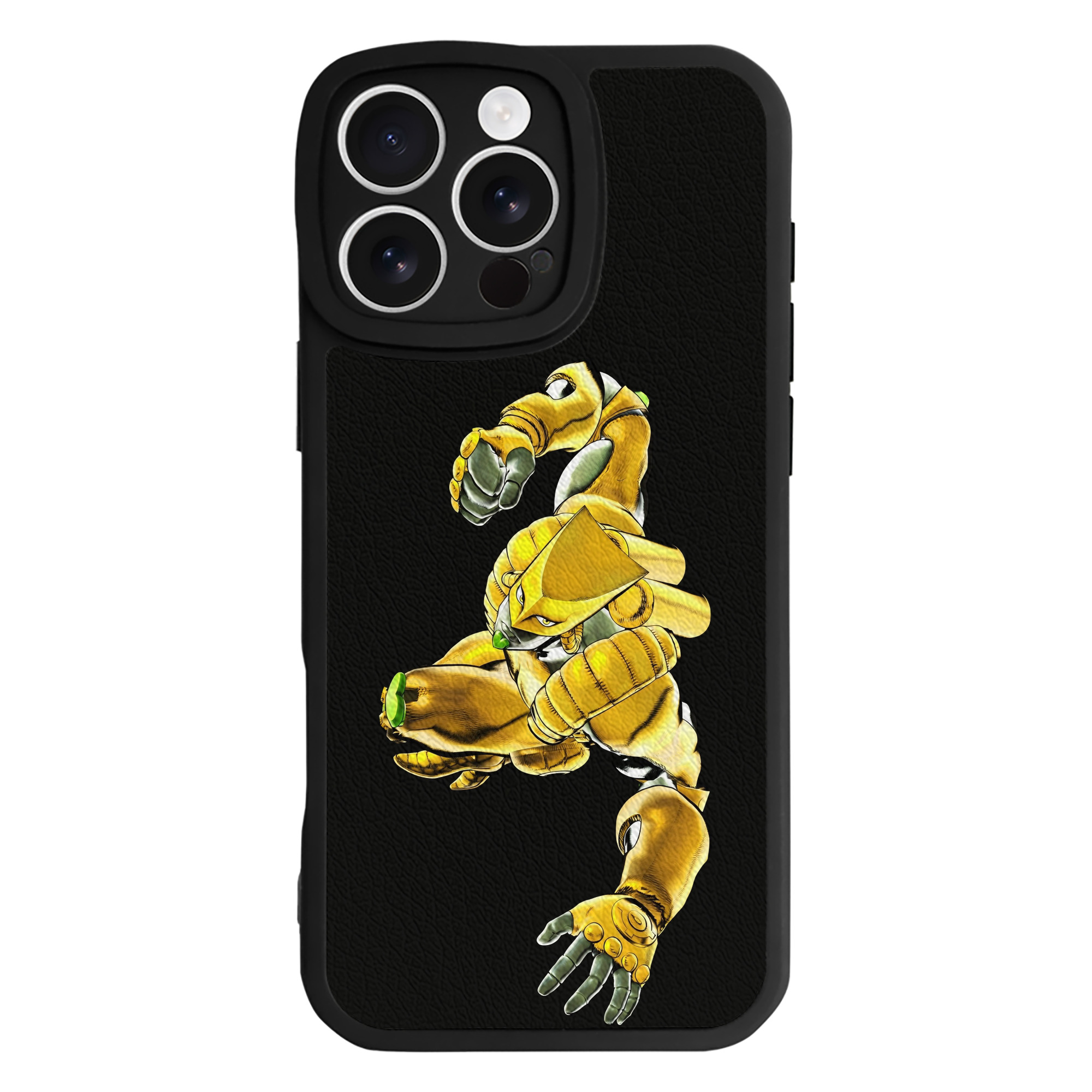 （画像用） ジョジョの奇妙な冒険 ディオ?ブランドー JoJo's Bizarre Adventure Dio Brando 【iPhone 16シリーズ対応】シリコンスマホケース（レザー調） 材質：シリコン